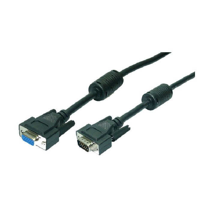 Cable VGA M/F Bulk Black 15m Logilink CV0021