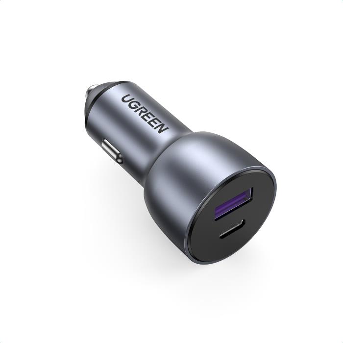 Car Charger UGREEN CD213 36W PD+USB QC3.0 Gray 60980