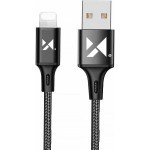 Wozinsky Braided USB to Lightning Cable Μαύρο