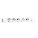 Socket 5 x Schuko with 2 x USB Logilink LPS249U 1,5m