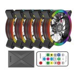 Case Cooler 12cm RGB-Fan x5 kit Alseye HALO 4.0