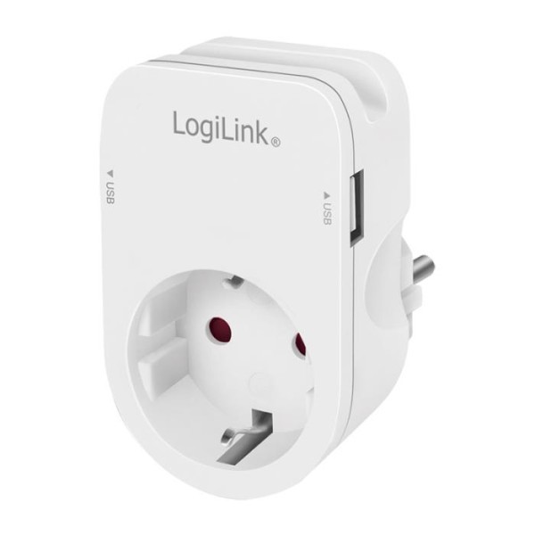 Φωτογραφία από Protection Socket 1 x Schuko with 2 x USB Logilink PA0247