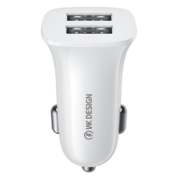 Φωτογραφία από Car Charger WK 12W Dual USB 2.4A White WP-C35