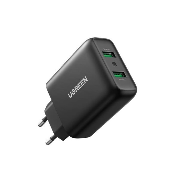 Φωτογραφία από Charger UGREEN CD161 36W Dual QC3.0 Black 10216