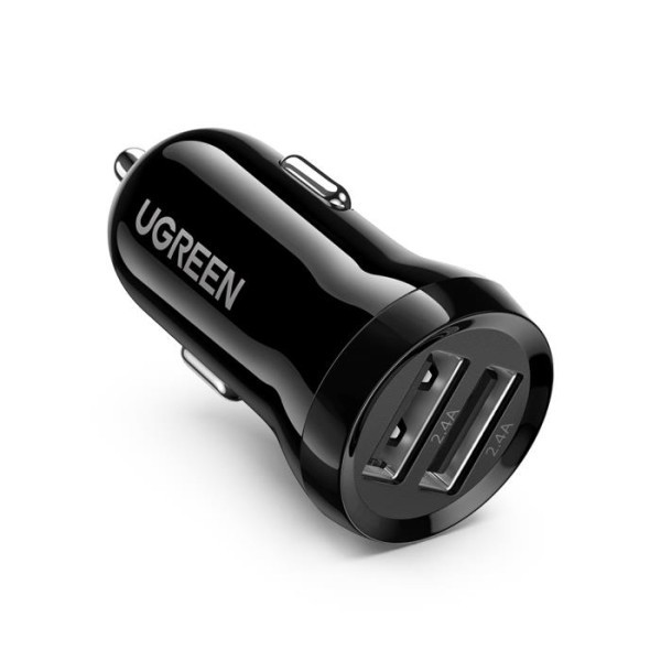 Φωτογραφία από Car Charger UGREEN ED018 24W Dual USB 2.4A Black 50875