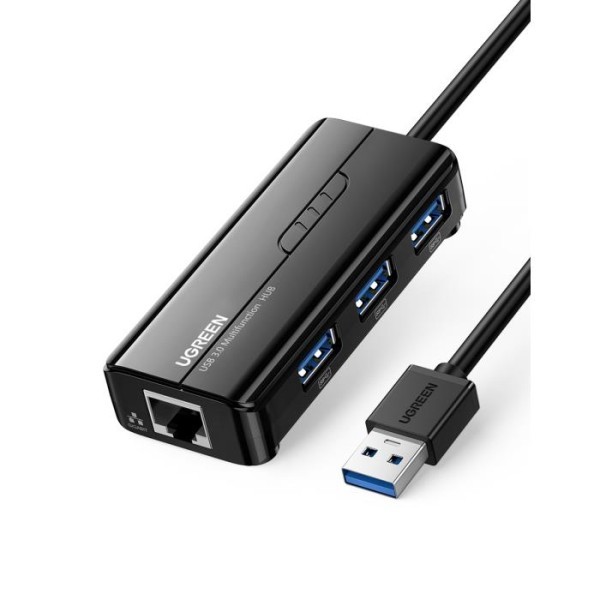 Φωτογραφία από Hub USB 3.0 with Gigabit Adapter UGREEN Black 20265